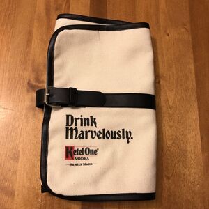 Ketel One Vodka Promotional Drink Marvelously Roll-up Bartending Kit Bag Pouch